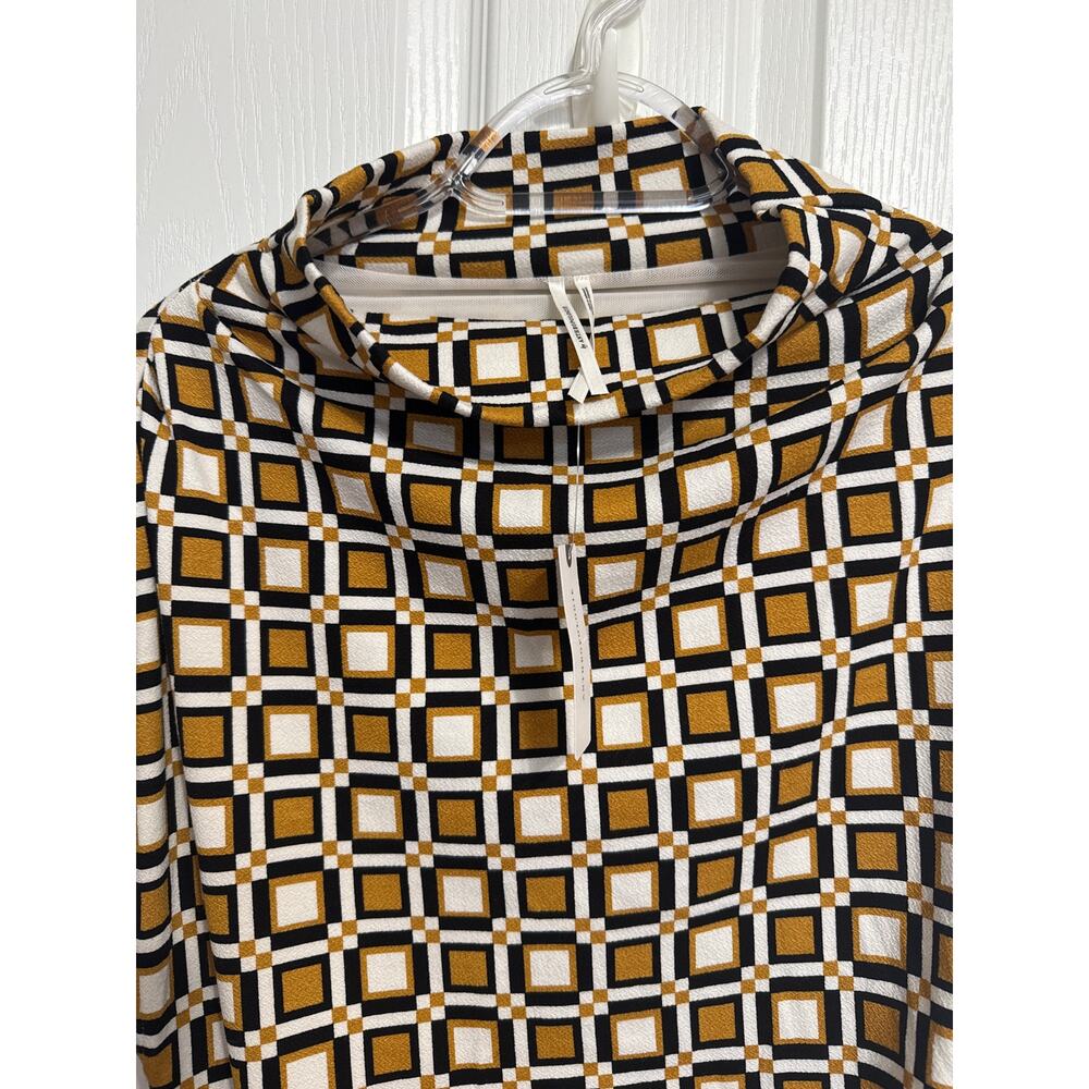 Anthropologie NWT The Maya Ruched Cowl-Neck Dress: Printed Mini Edition Size XL - Picture 2 of 10